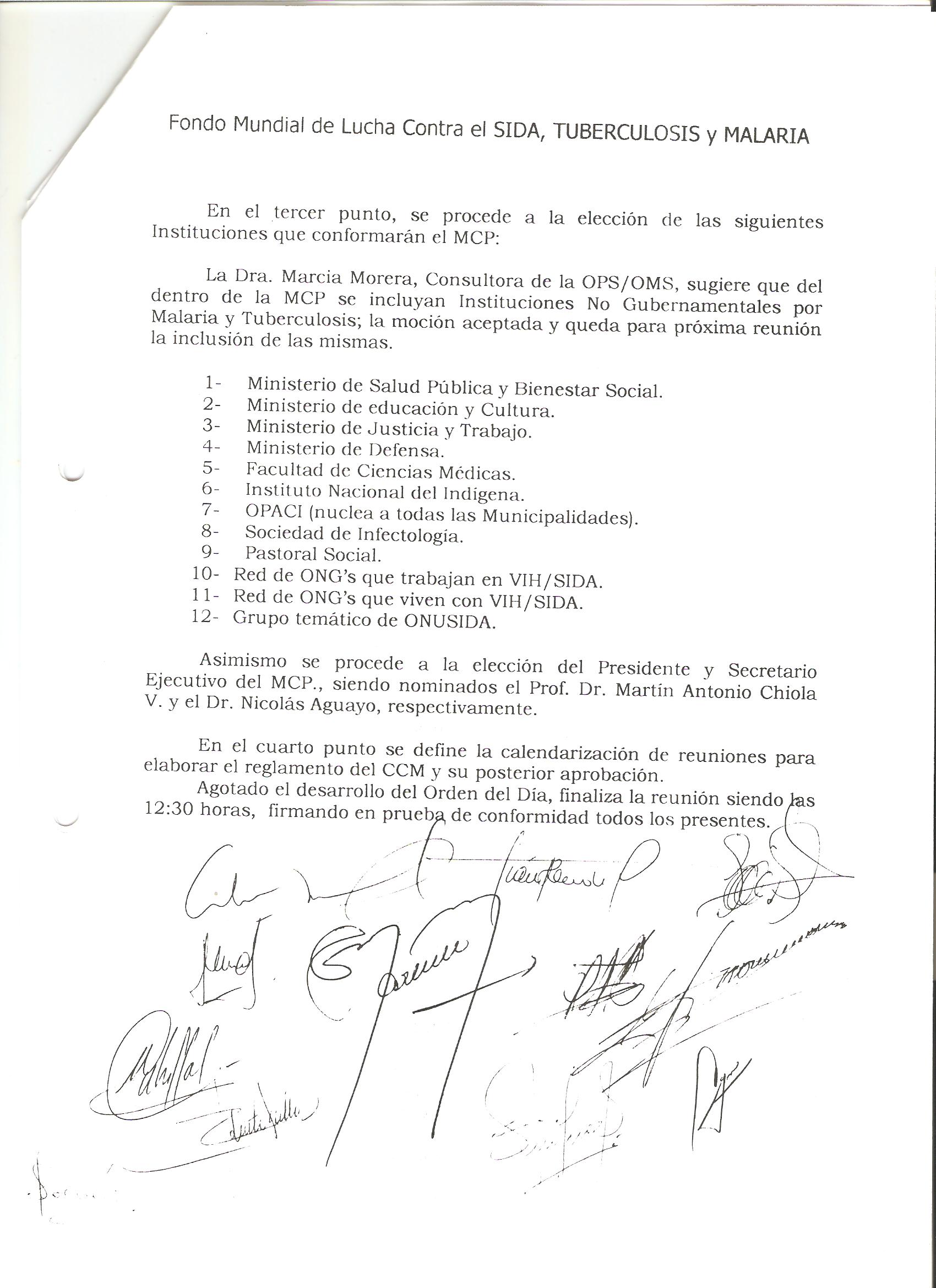 Acta de fundación
